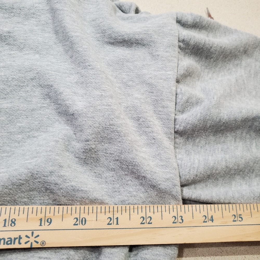 Pilcro Anthropologie Mock Neck Cropped Sweatshirt Heather Gray L OB1866615 - Picture 14 of 14